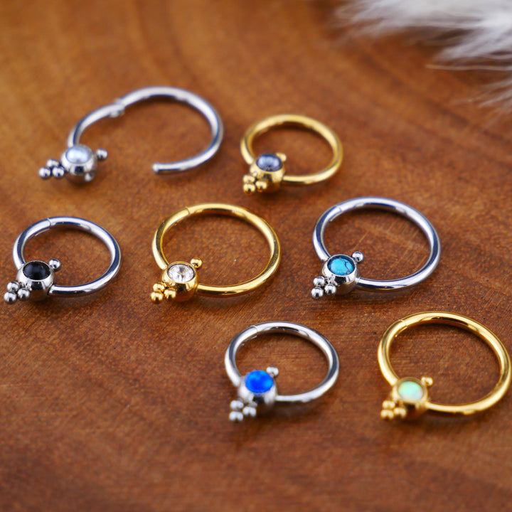 Piercing Ring Klicker Gold Silber - 1O/13
