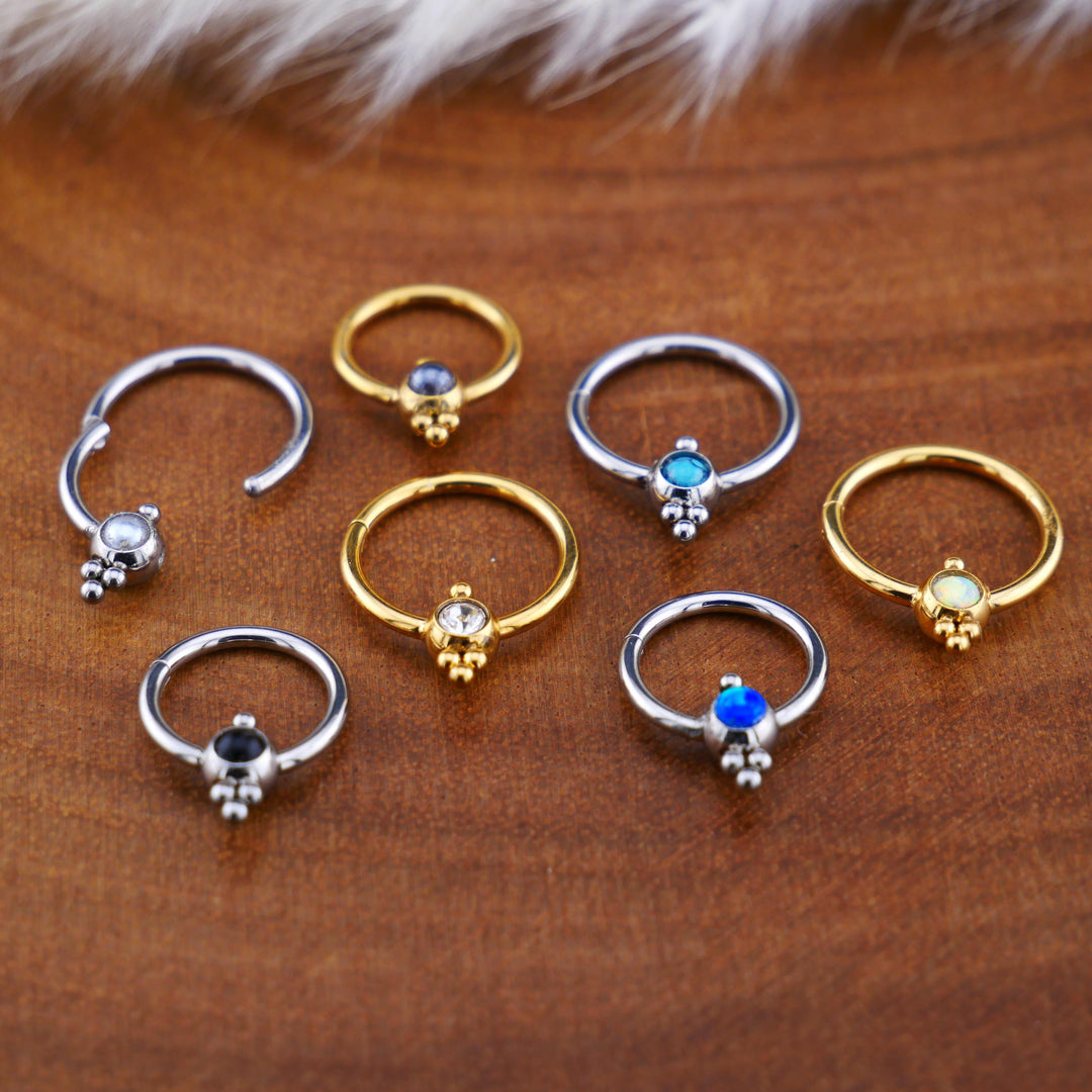 Piercing Ring Klicker Gold Silber - 1O/13