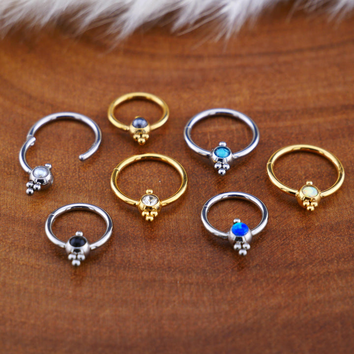 Piercing Ring Klicker Gold Silber - 1O/13