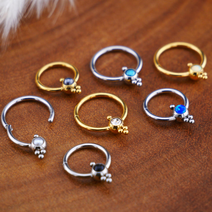 Piercing Ring Klicker Gold Silber - 1O/13