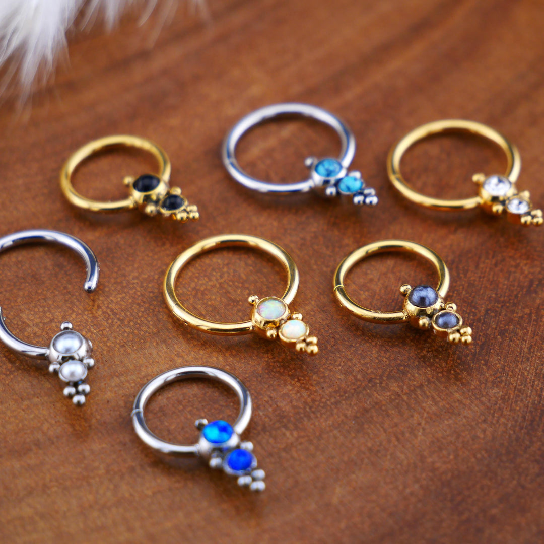 Piercing Ring Klicker Gold Silber - 1O/14