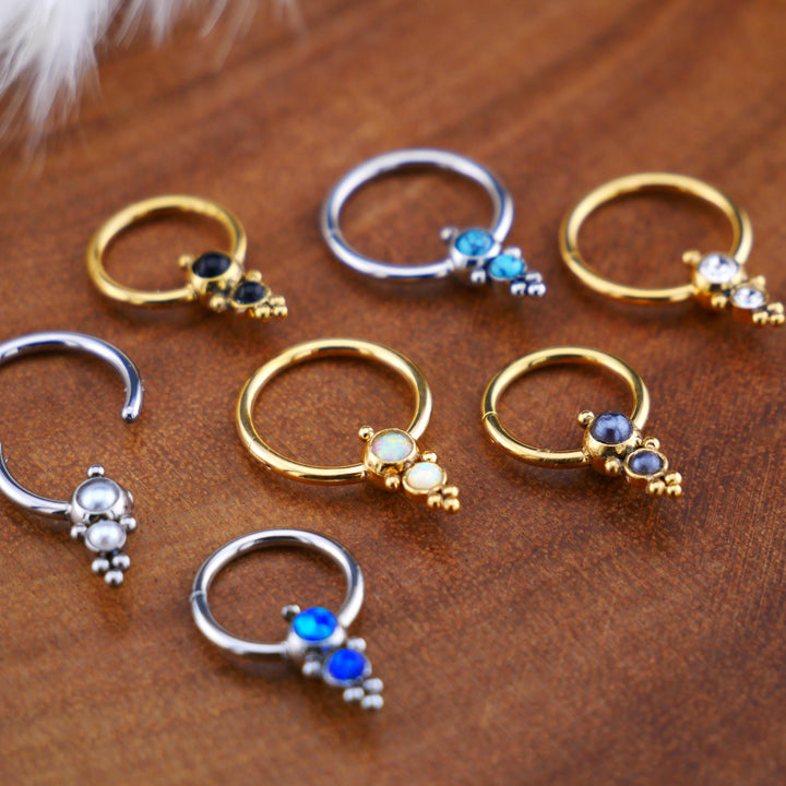 Piercing Ring Klicker Gold Silber - 1O/14