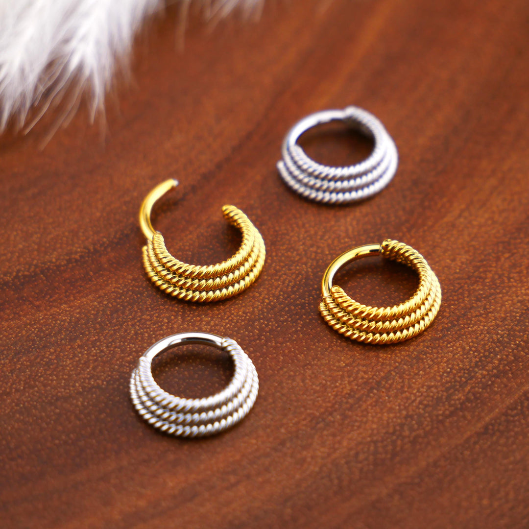 Piercing Ring Septum Chirurgenstahl - 1O/17