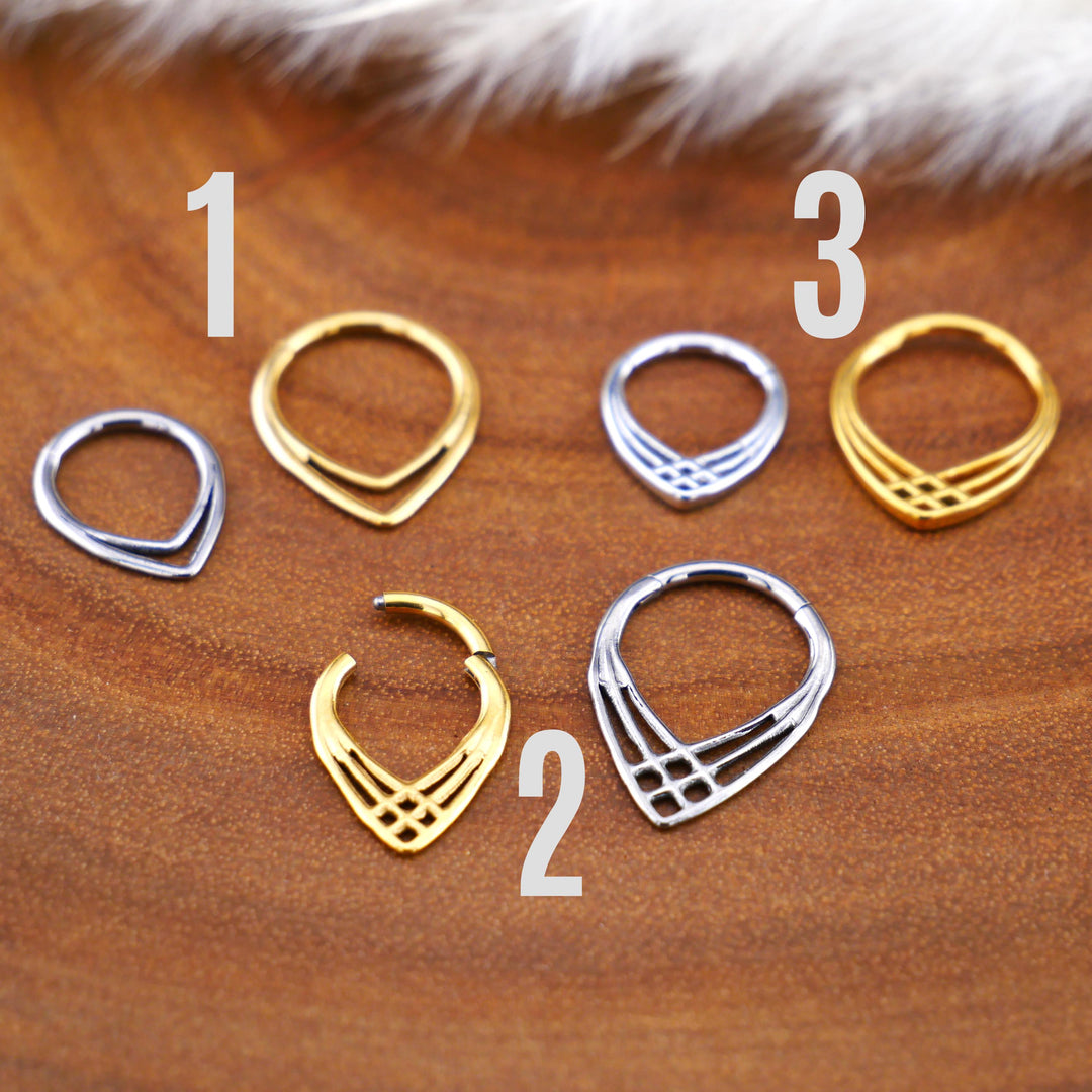 Piercing Ring Septum Chirurgenstahl - 1O/15