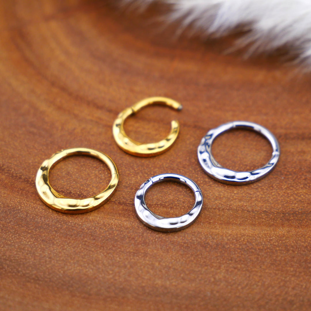TITAN Piercing Ring Gold Silber - 1Q/10