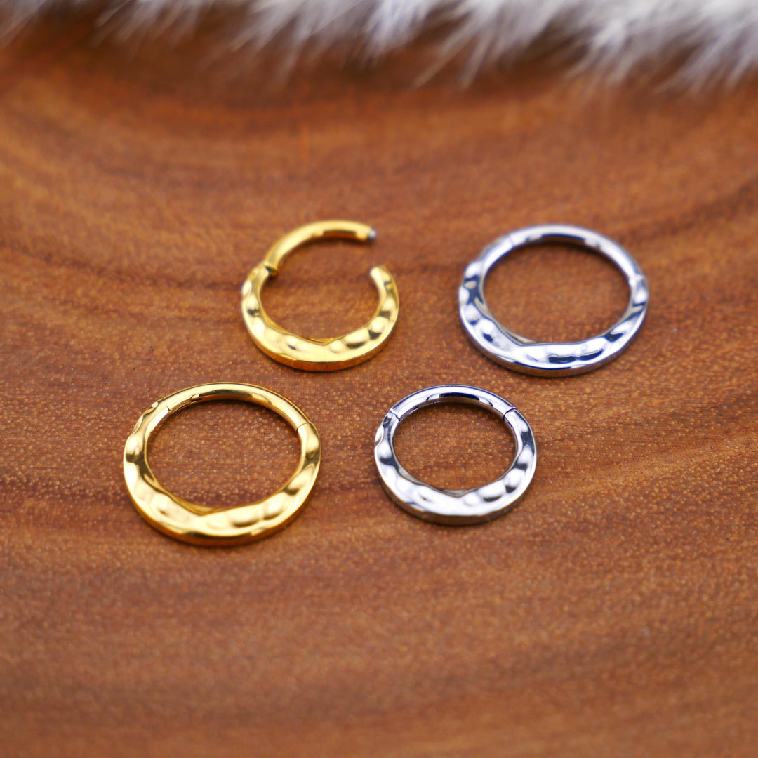 TITAN Piercing Ring Gold Silber - 1Q/10