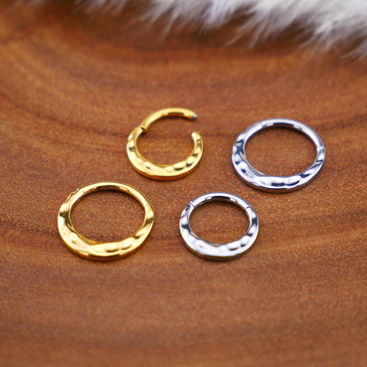 TITAN Piercing Ring Gold Silber - 1Q/10