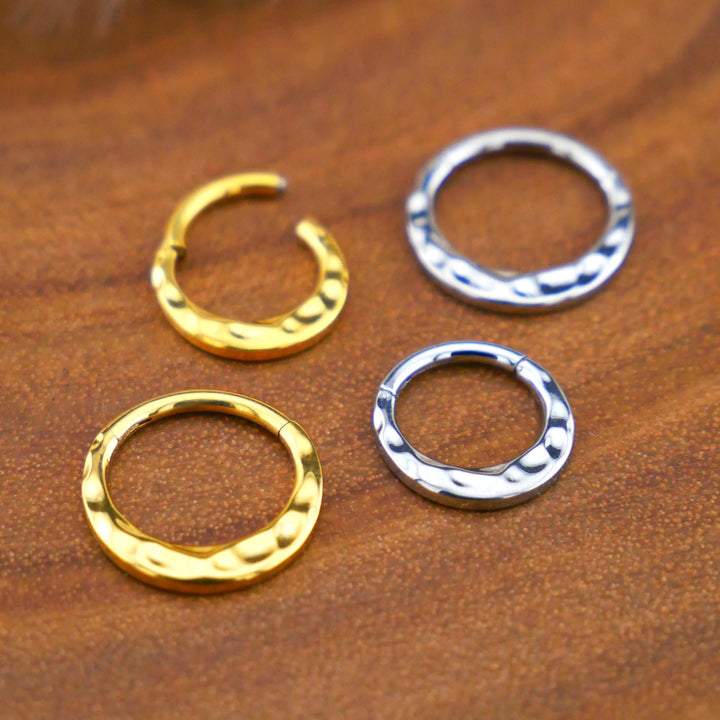 TITAN Piercing Ring Gold Silber - 1Q/10