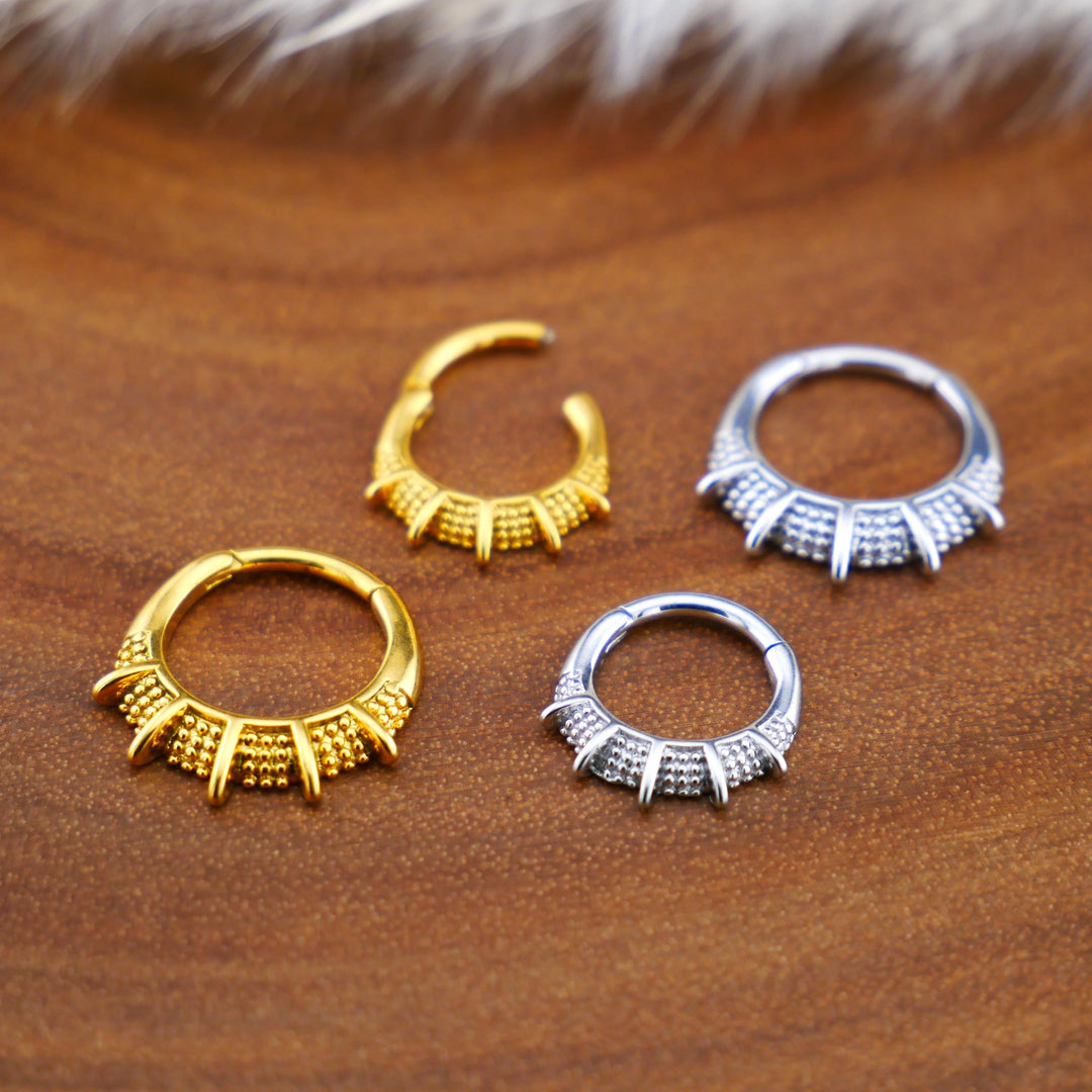 Piercing Ring Chirurgenstahl Gold Silber - 1Q/10