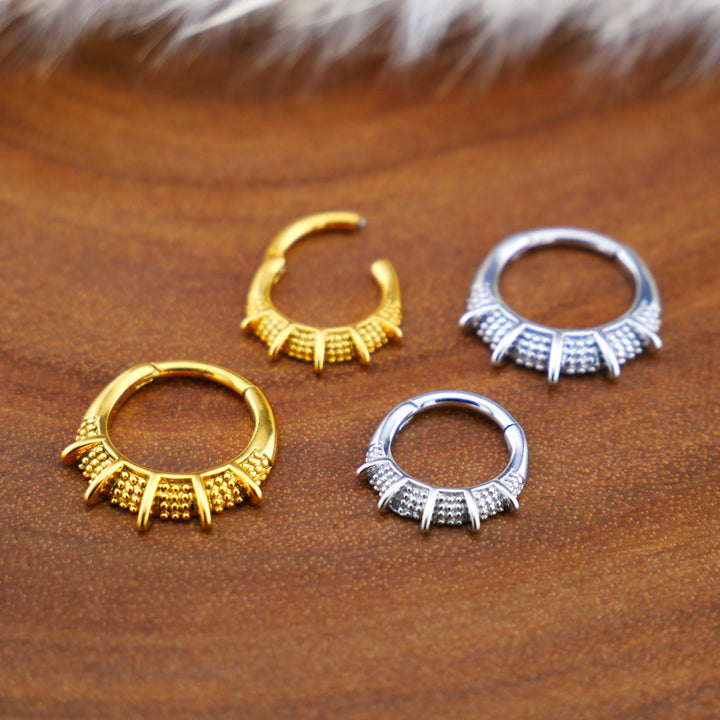 Piercing Ring Chirurgenstahl Gold Silber - 1Q/10