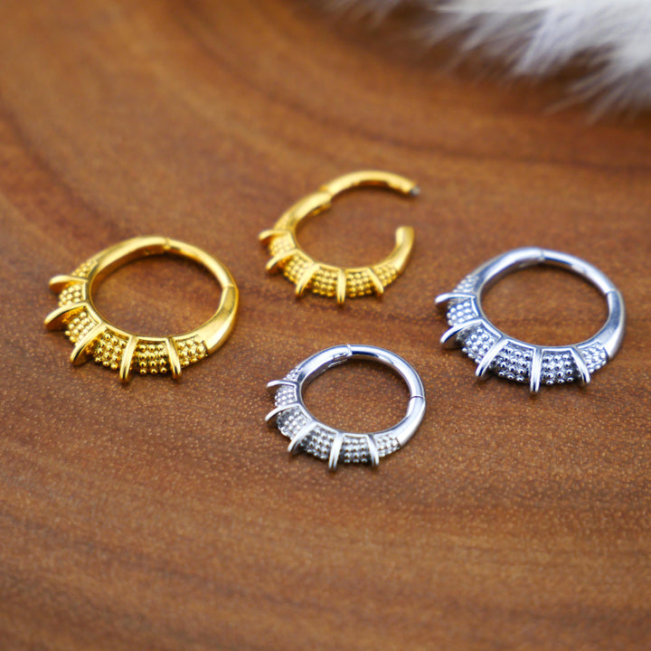 Piercing Ring Chirurgenstahl Gold Silber - 1Q/10
