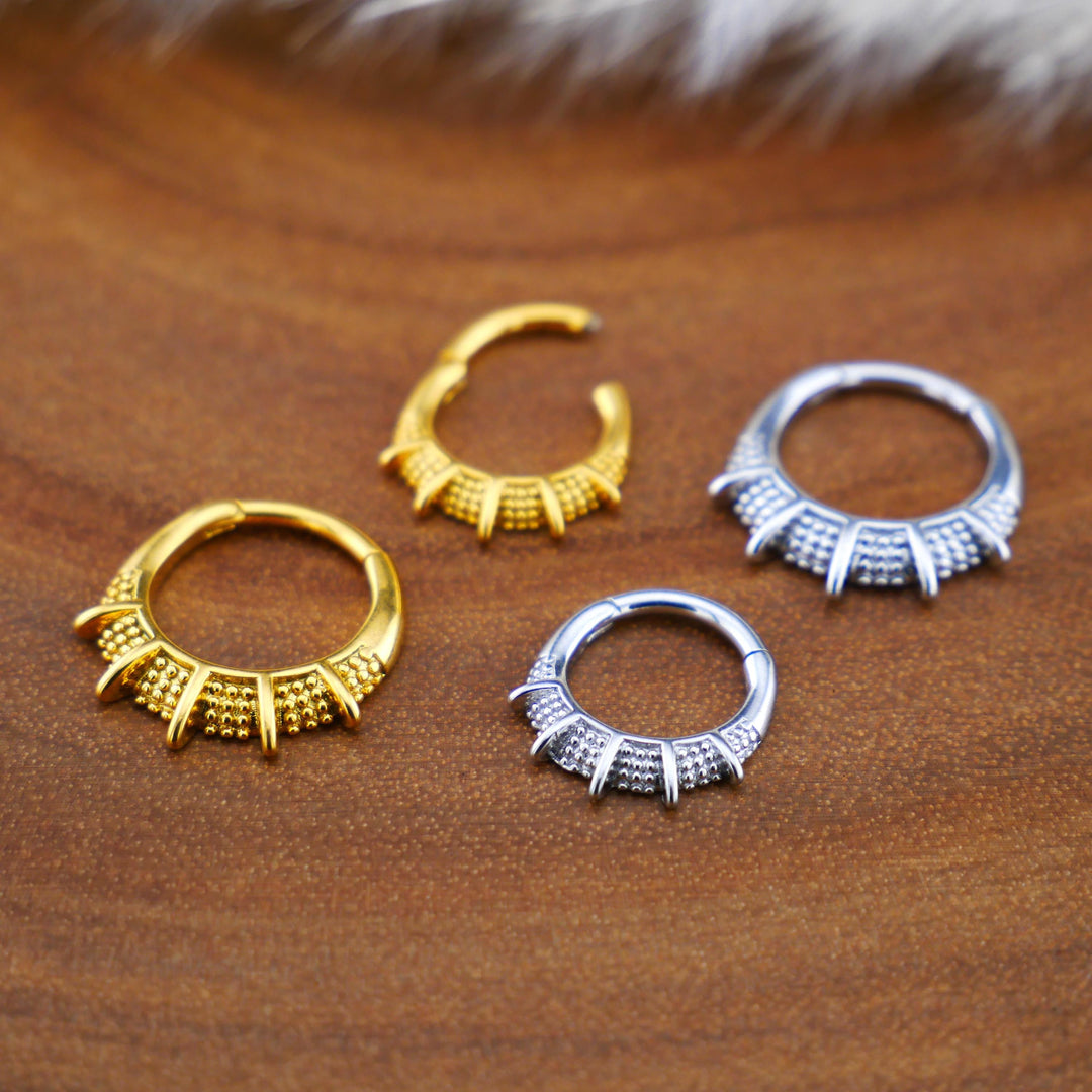 Piercing Ring Chirurgenstahl Gold Silber - 1Q/10