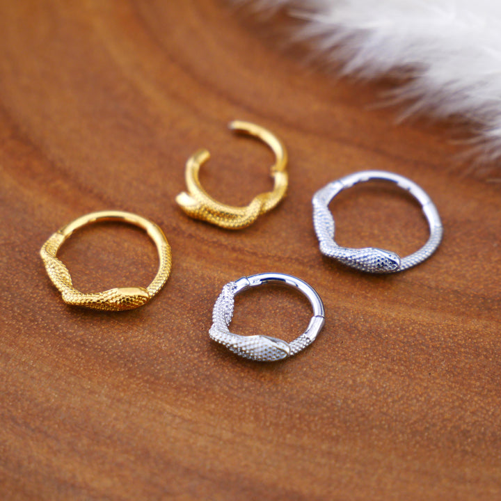Piercing Ring Chirurgenstahl Gold Silber - 1Q/10