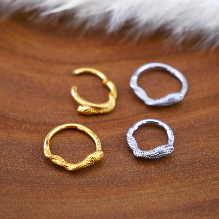 Piercing Ring Chirurgenstahl Gold Silber - 1Q/10
