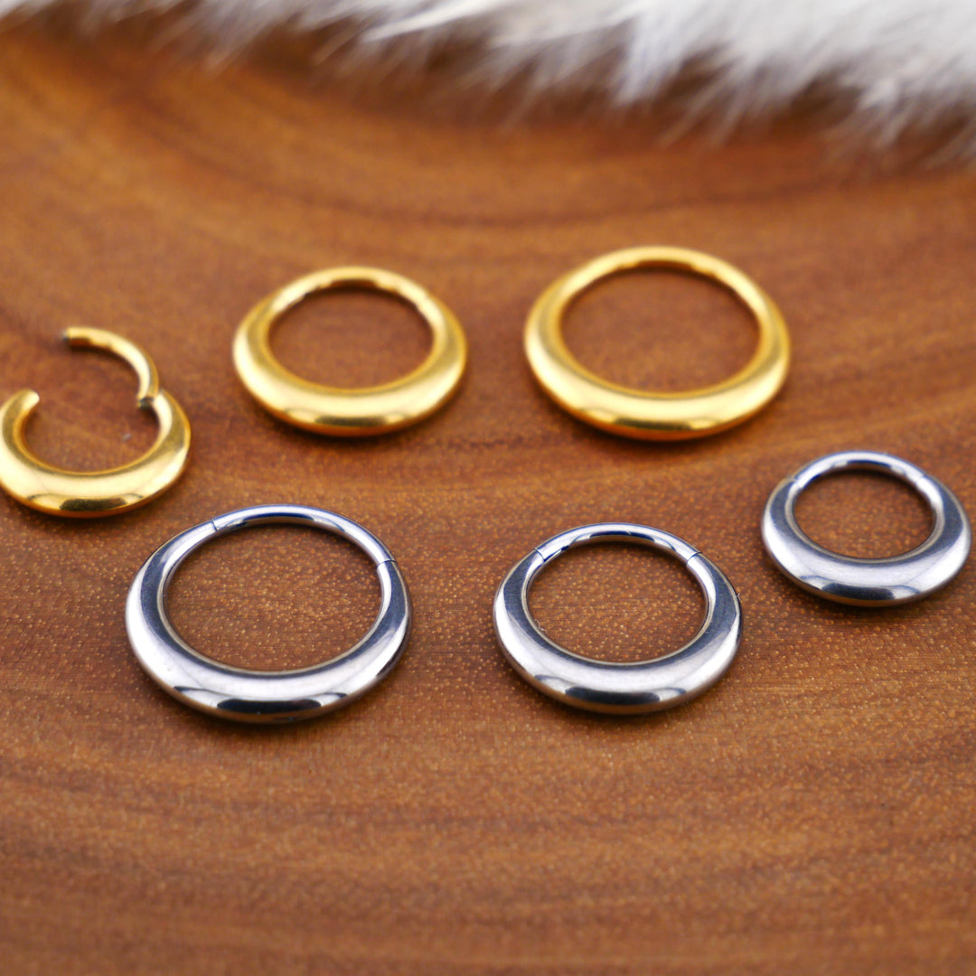 TITAN Piercing Ring Gold Silber - 1Q/10