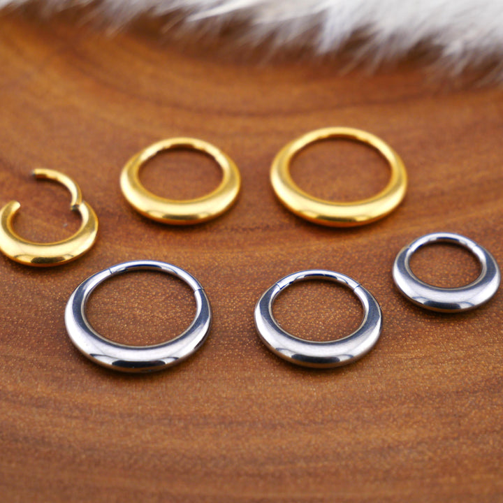 TITAN Piercing Ring Gold Silber - 1Q/10