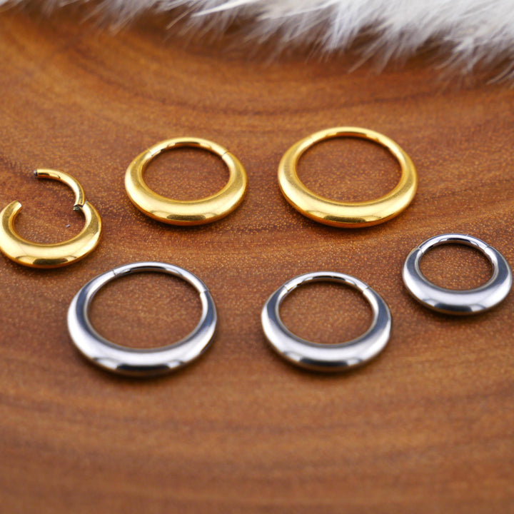TITAN Piercing Ring Gold Silber - 1Q/10