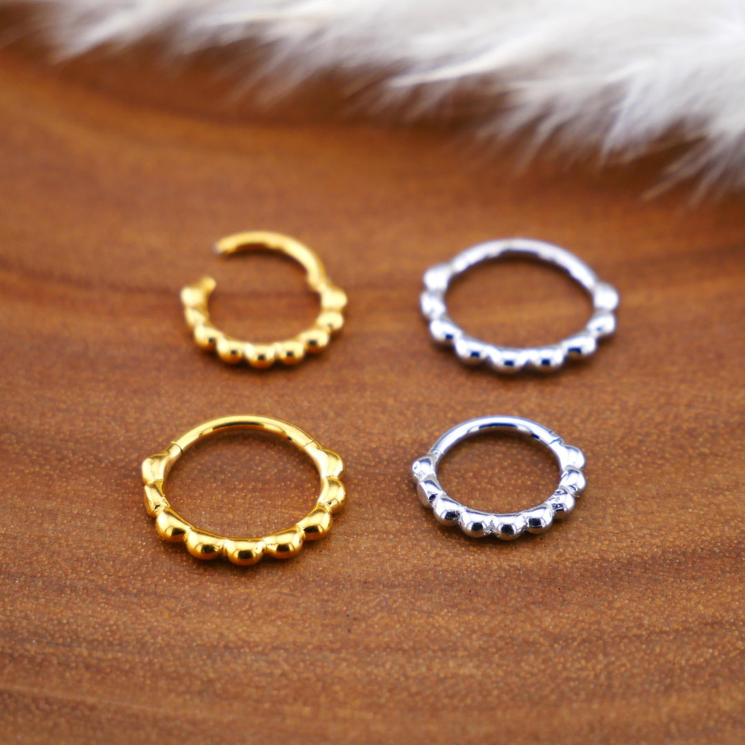 Piercing Ring Chirurgenstahl Gold Silber - 1Q/13