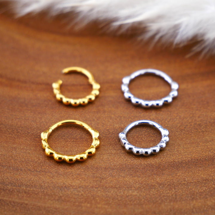 Piercing Ring Chirurgenstahl Gold Silber - 1Q/13