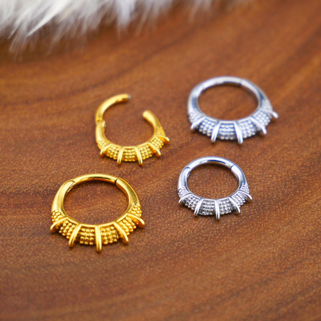 Piercing Ring Chirurgenstahl Gold Silber - 1Q/10