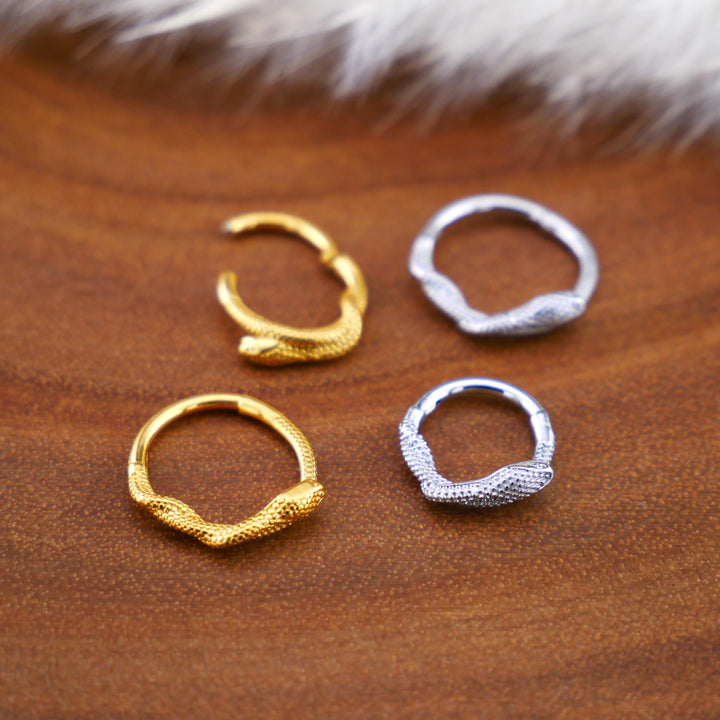 Piercing Ring Chirurgenstahl Gold Silber - 1Q/10