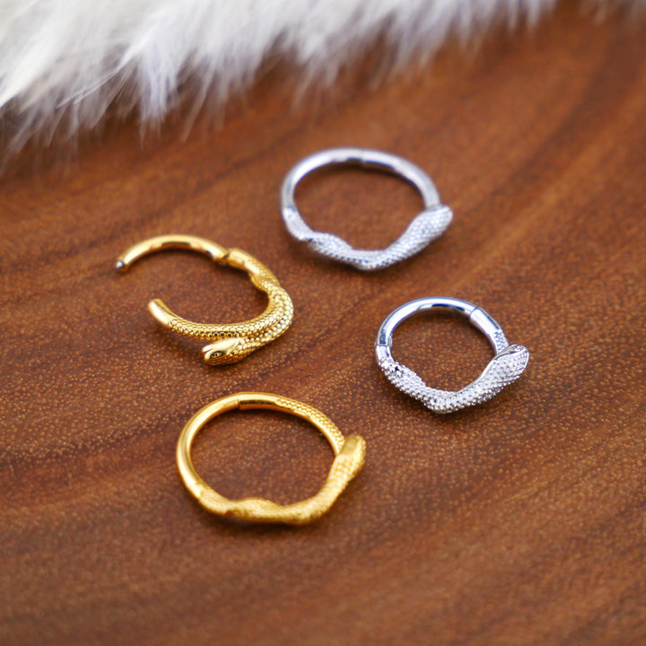 Piercing Ring Chirurgenstahl Gold Silber - 1Q/10