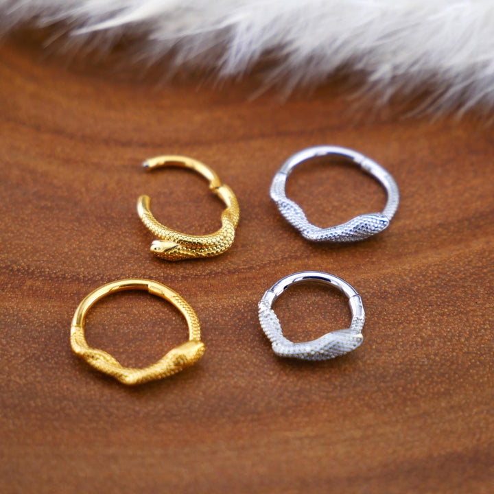 Piercing Ring Chirurgenstahl Gold Silber - 1Q/10