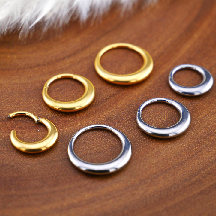 TITAN Piercing Ring Gold Silber - 1Q/10