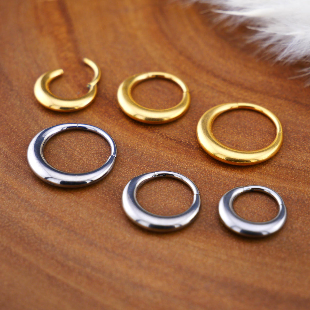 TITAN Piercing Ring Gold Silber - 1Q/10