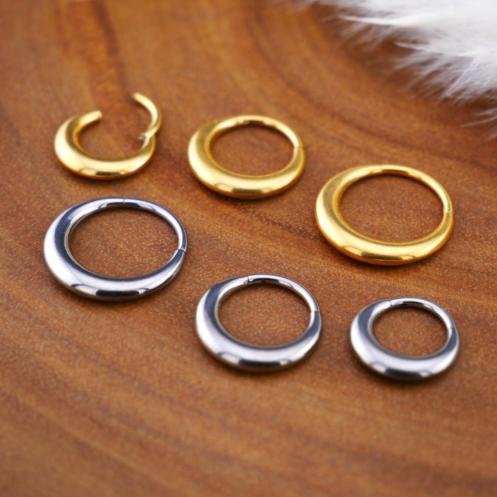 TITAN Piercing Ring Gold Silber - 1Q/10