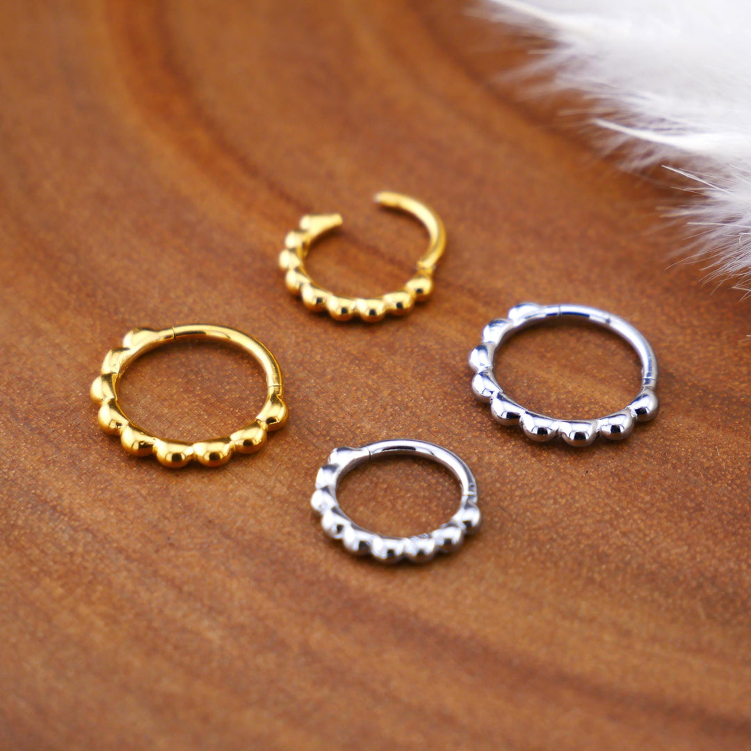Piercing Ring Chirurgenstahl Gold Silber - 1Q/13
