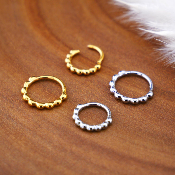 Piercing Ring Chirurgenstahl Gold Silber - 1Q/13
