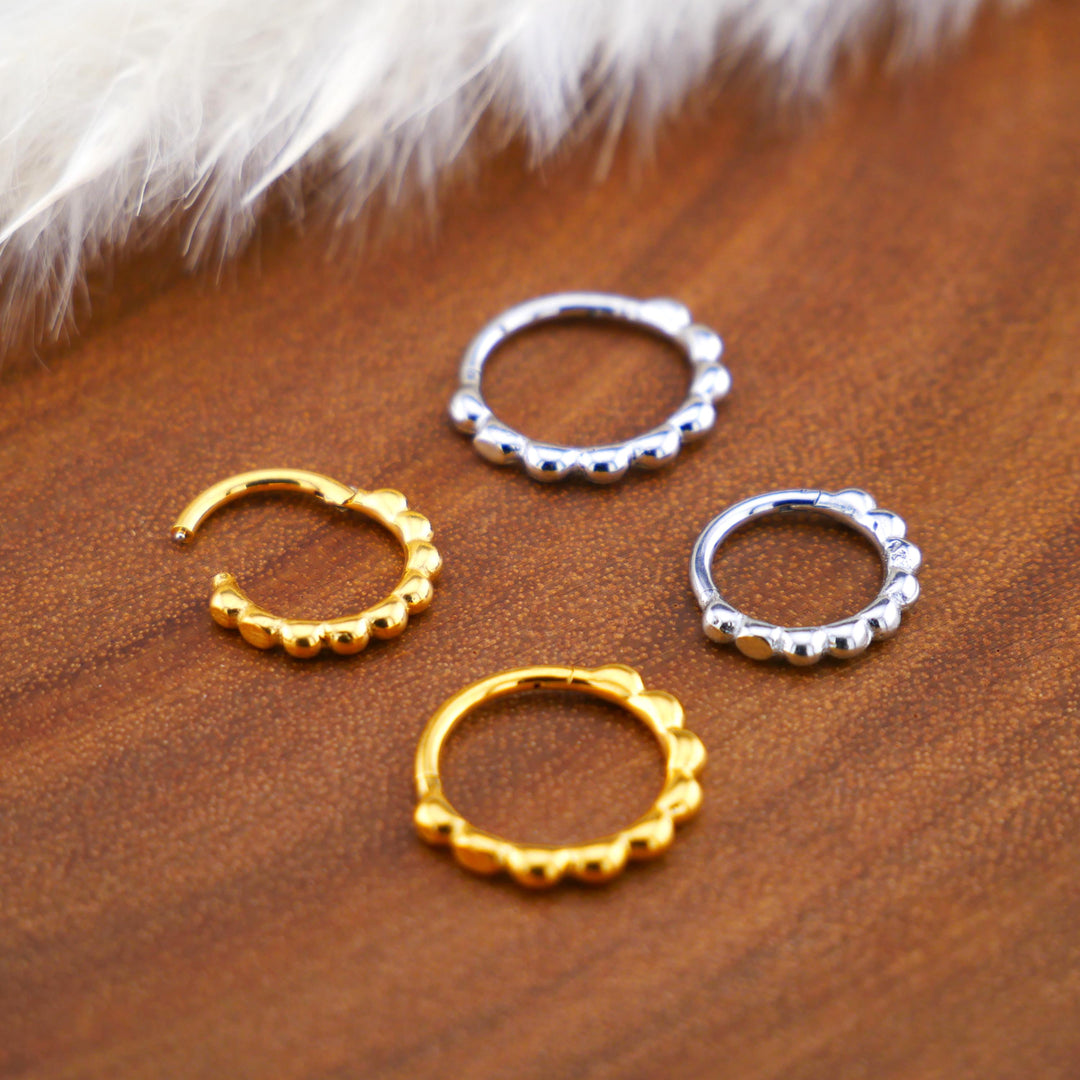 Piercing Ring Chirurgenstahl Gold Silber - 1Q/13