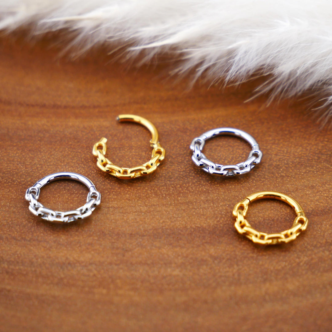 Piercing Ring Chirurgenstahl Gold Silber - 1Q/13