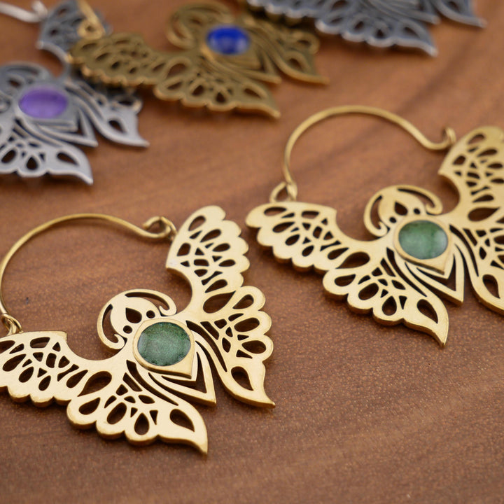 Paar Ohrringe Chirurgenstahl Gold und Silber - JJ-7