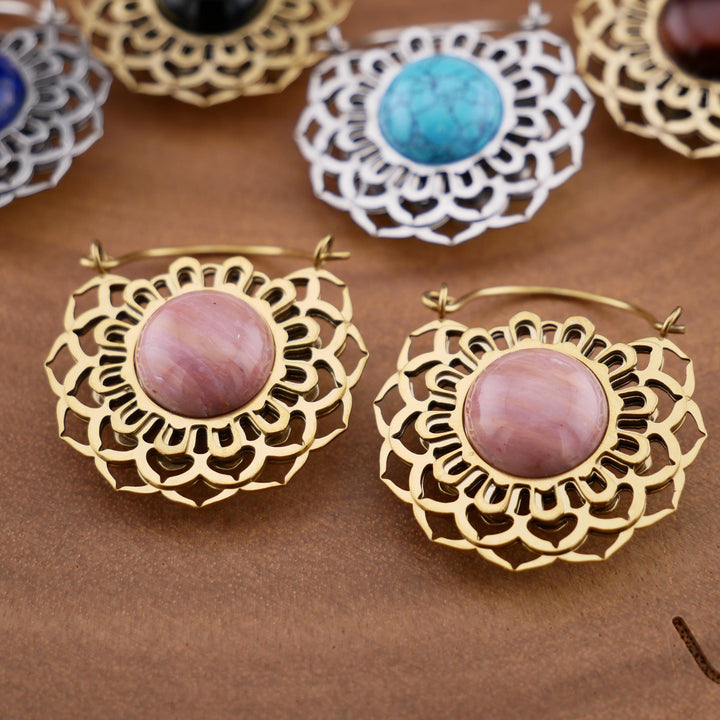 Paar Ohrringe Chirurgenstahl Gold und Silber - JJ-7