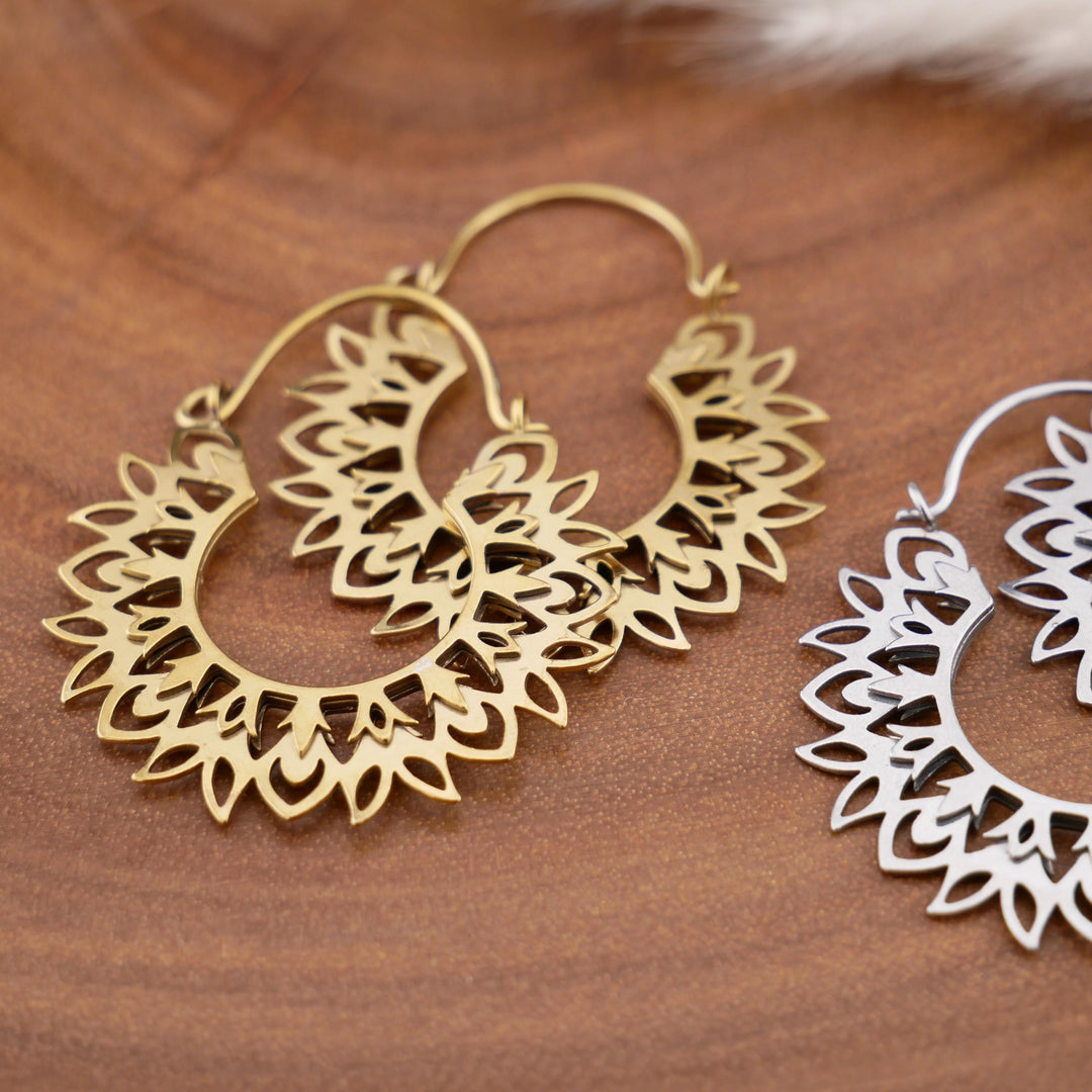 Paar Ohrringe Chirurgenstahl Gold und Silber - JJ-7