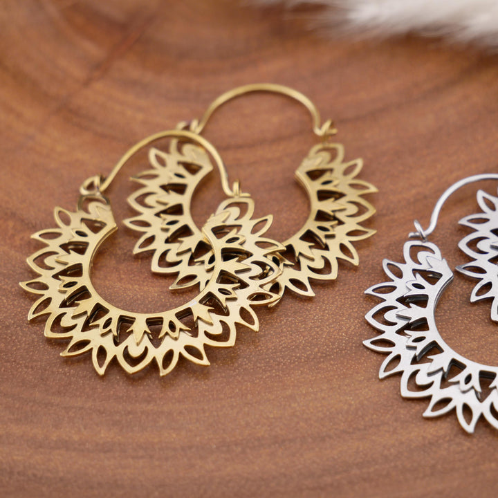 Paar Ohrringe Chirurgenstahl Gold und Silber - JJ-7