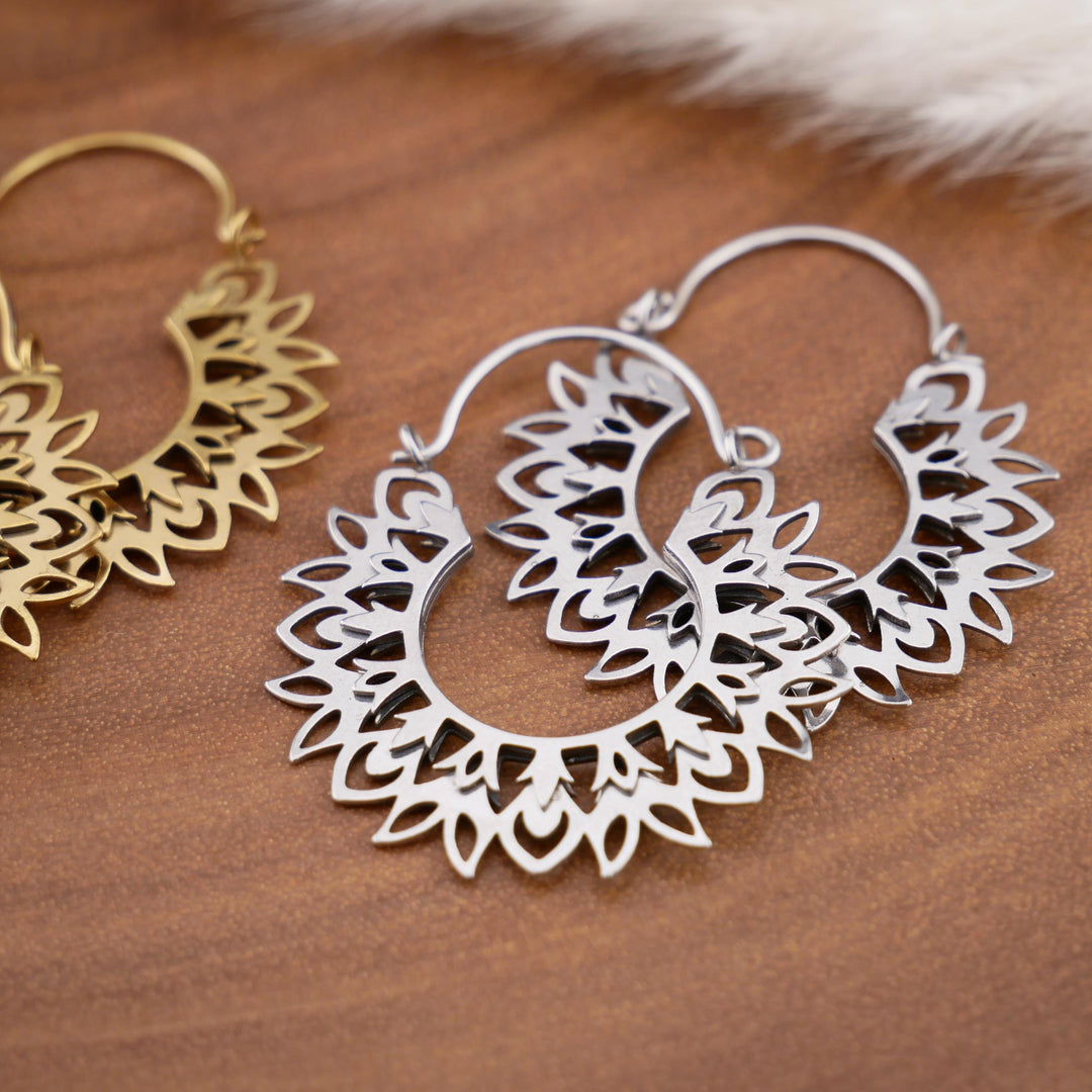 Paar Ohrringe Chirurgenstahl Gold und Silber - JJ-7