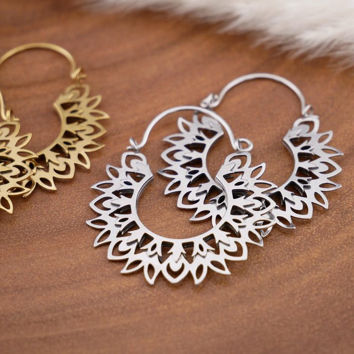 Paar Ohrringe Chirurgenstahl Gold und Silber - JJ-7