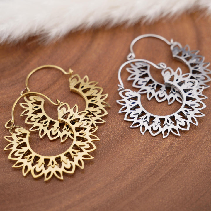 Paar Ohrringe Chirurgenstahl Gold und Silber - JJ-7