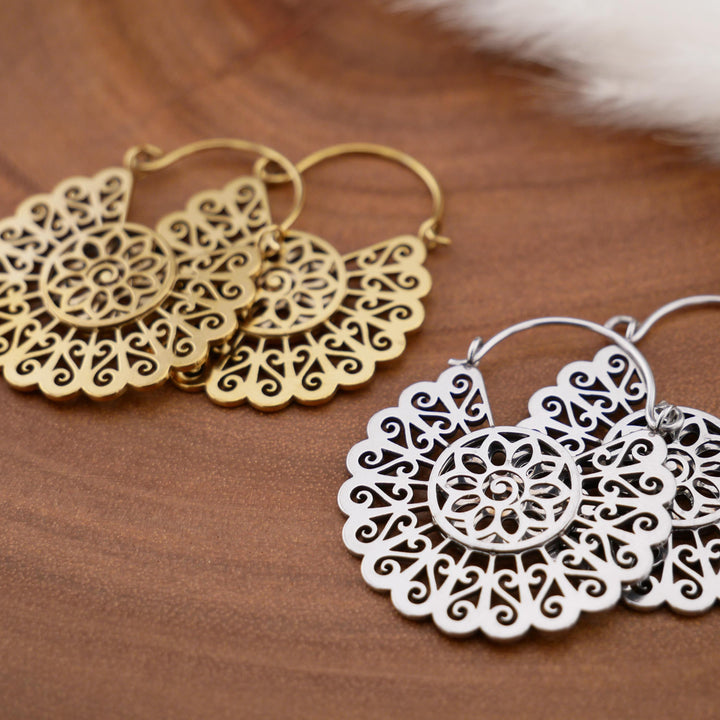 Paar Ohrringe Chirurgenstahl Gold und Silber - JJ-7