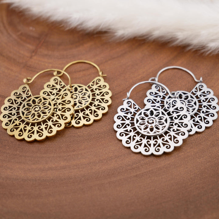 Paar Ohrringe Chirurgenstahl Gold und Silber - JJ-7