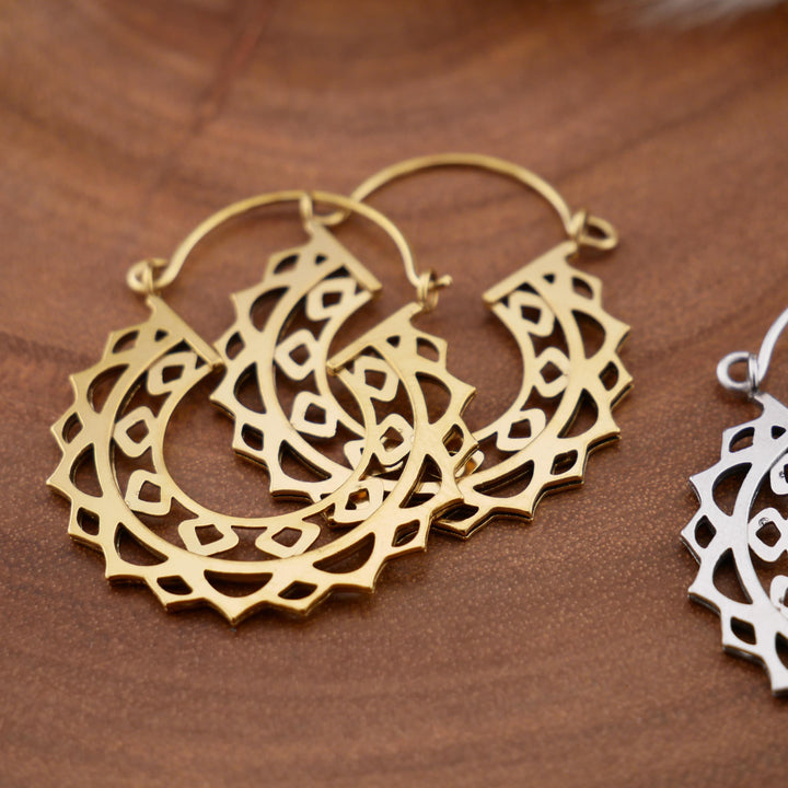 Paar Ohrringe Chirurgenstahl Gold und Silber - JJ-7