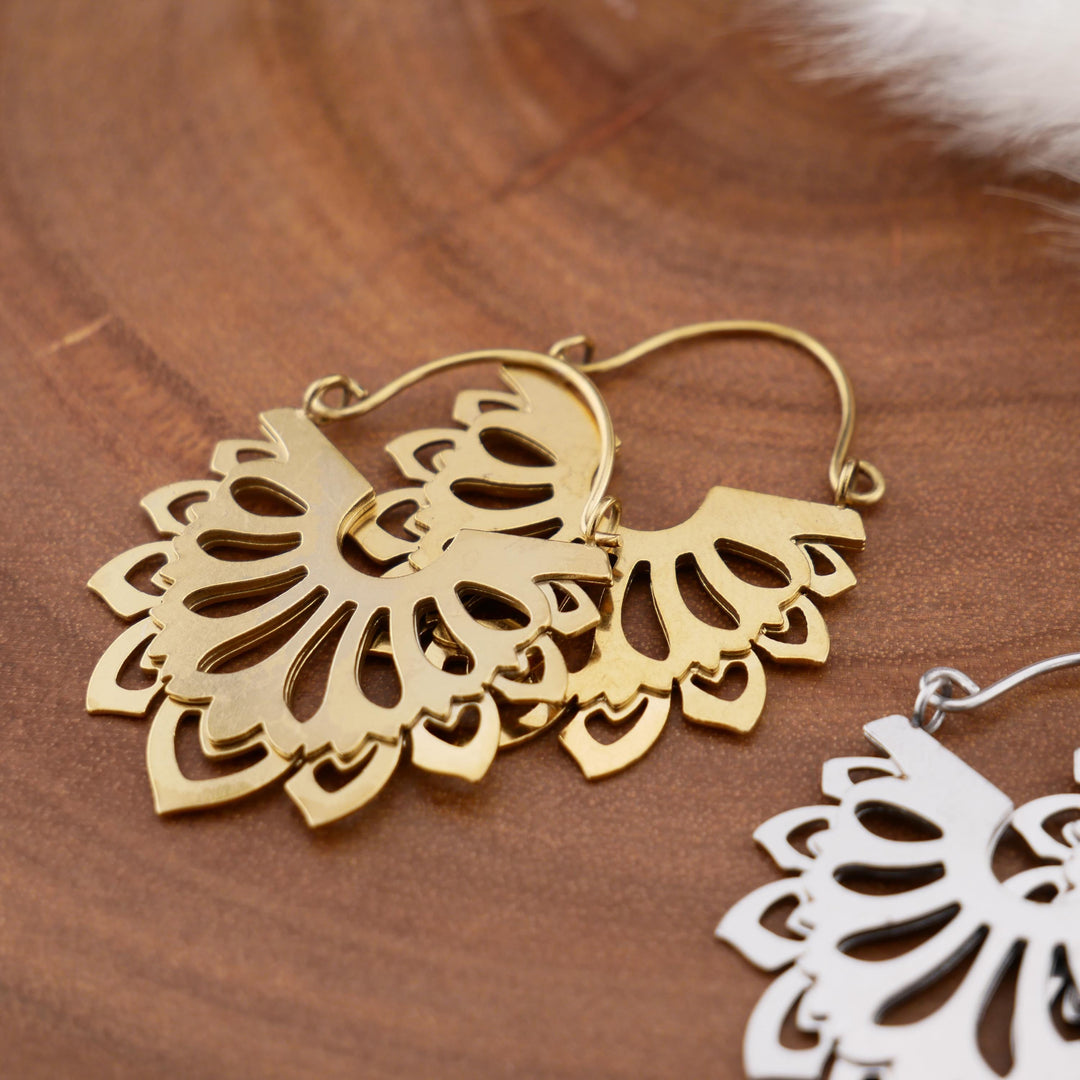 Paar Ohrringe Chirurgenstahl Gold und Silber - JJ-7