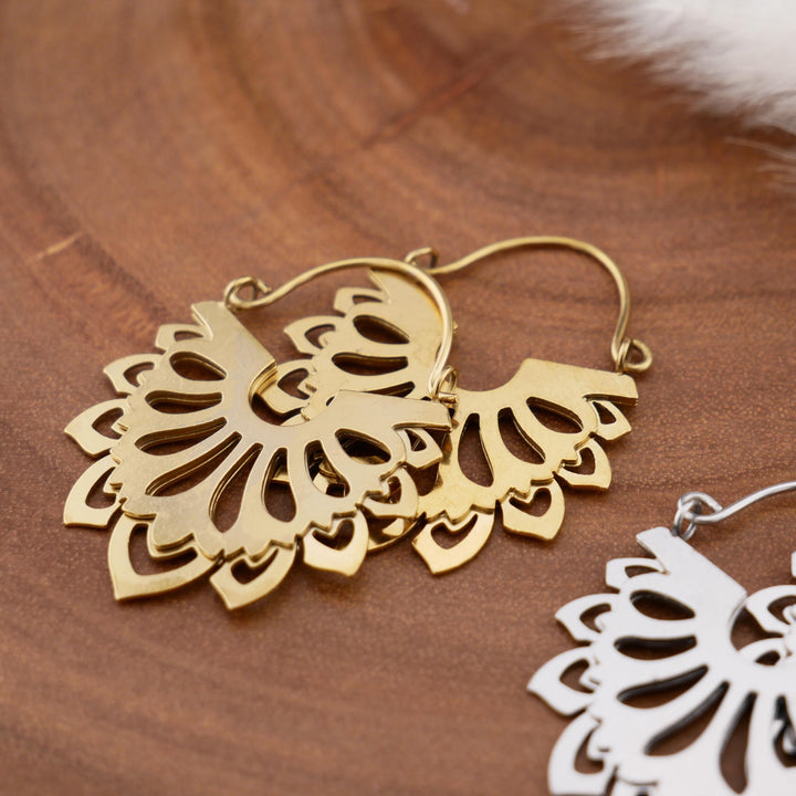 Paar Ohrringe Chirurgenstahl Gold und Silber - JJ-7