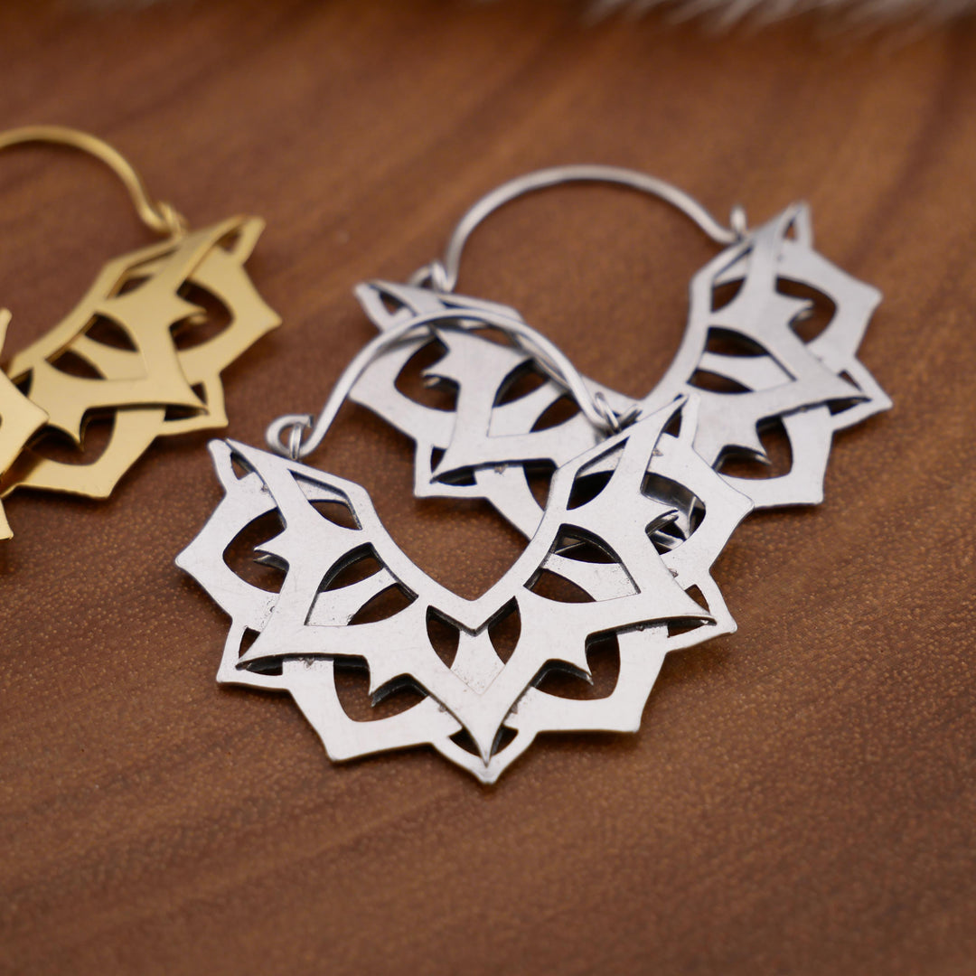 Paar Ohrringe Chirurgenstahl Gold und Silber - JJ-7