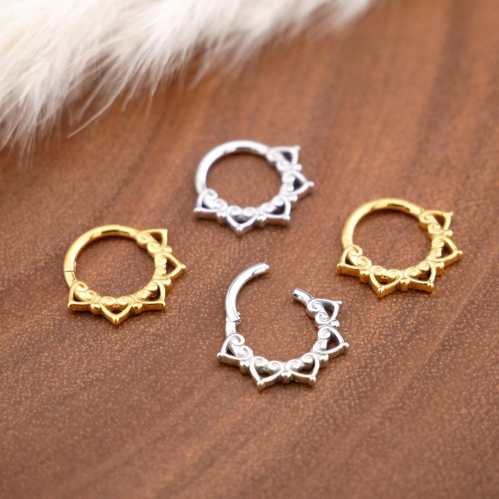 Chirurgenstahl Piercing Ring Gold Silber - 1R/09