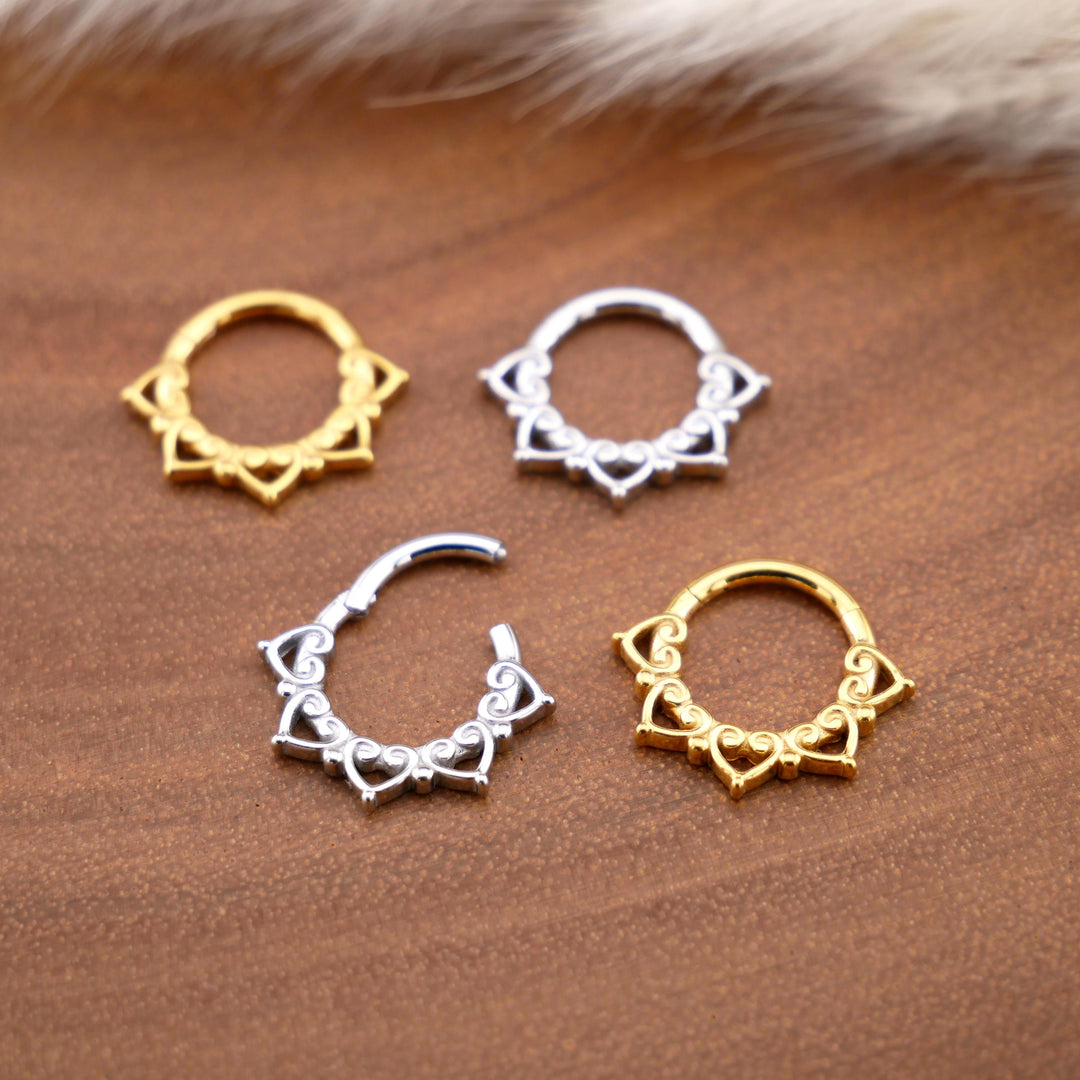 Chirurgenstahl Piercing Ring Gold Silber - 1R/09