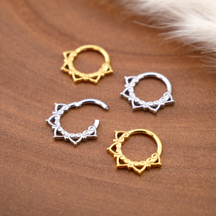 Chirurgenstahl Piercing Ring Gold Silber - 1R/09